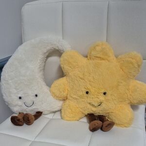 Cute Moon and Sun Plush Set